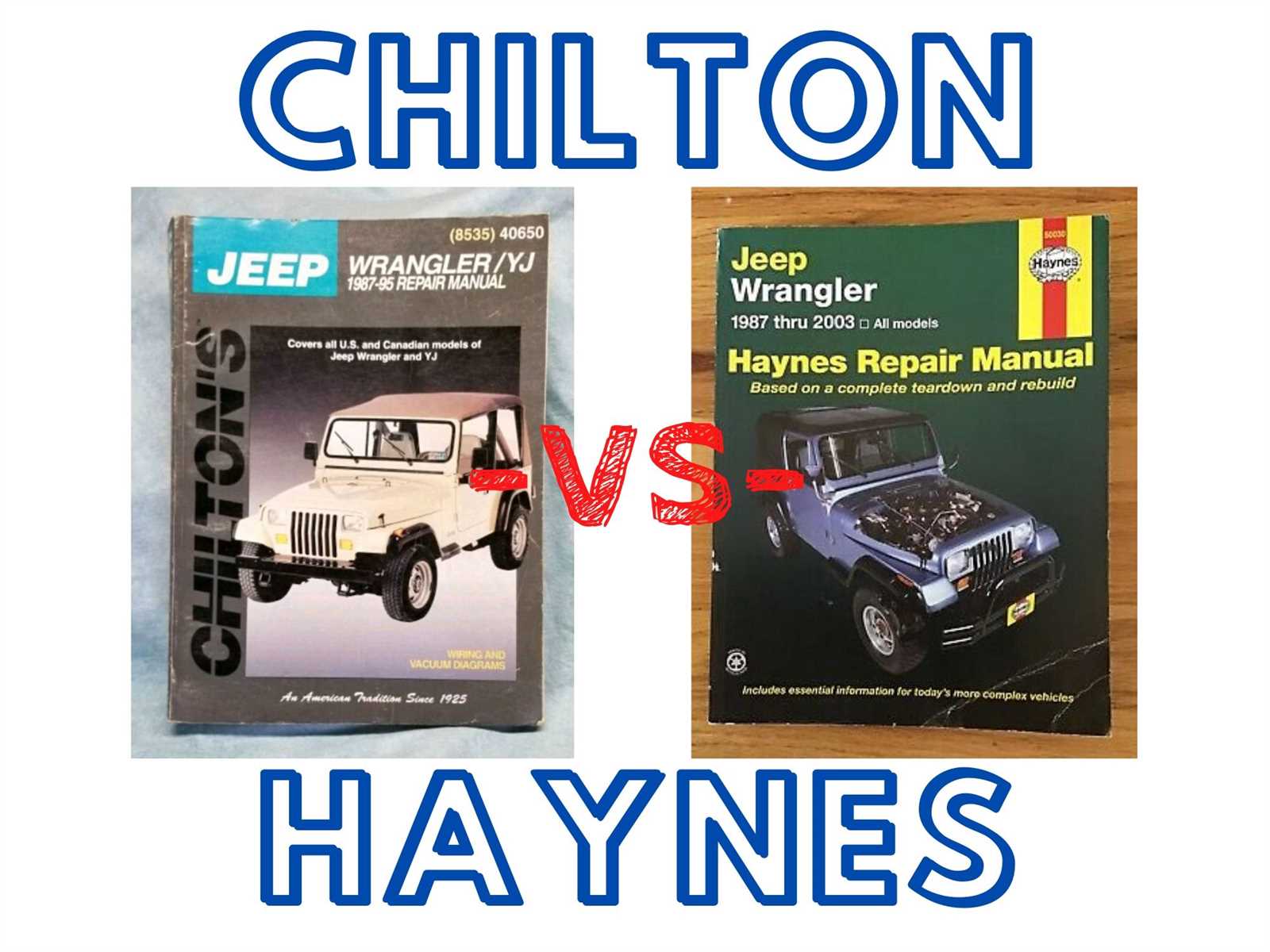 chilton jeep wrangler repair manual