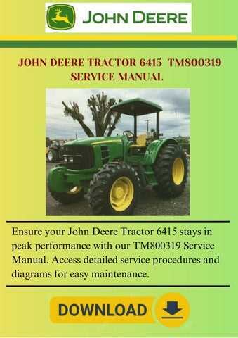 john deere 6415 repair manual