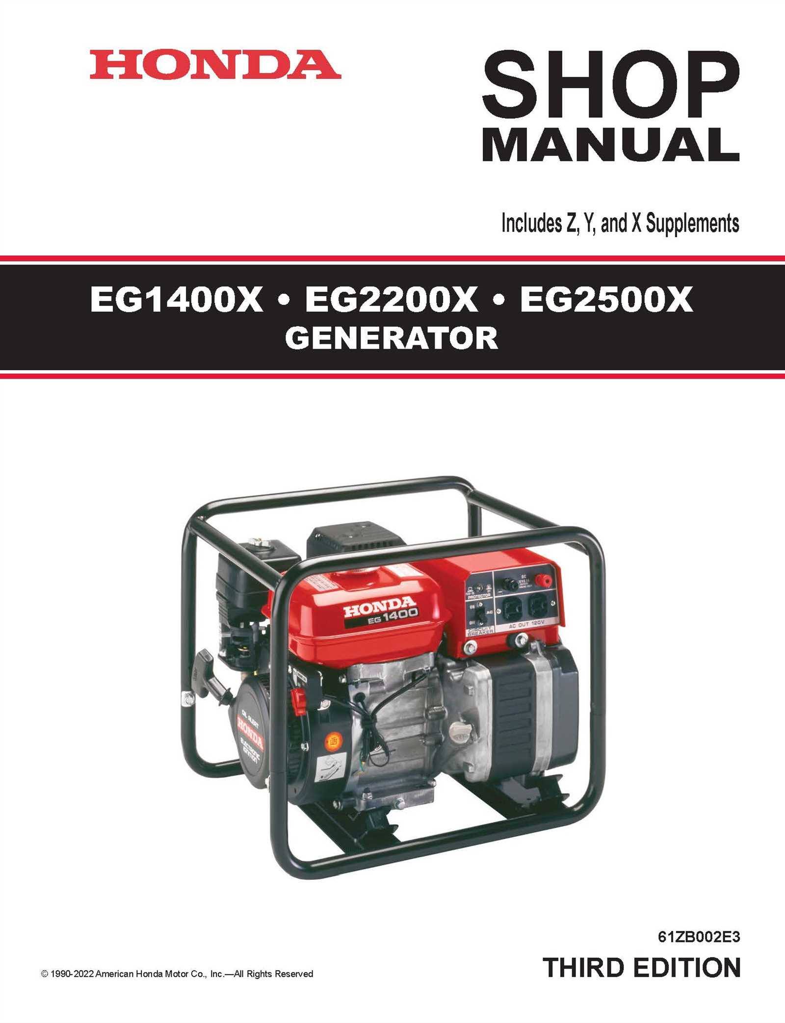 honda 2000i generator repair manual