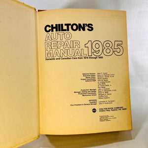 chilton auto repair manual