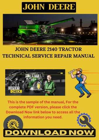 john deere 2140 repair manual