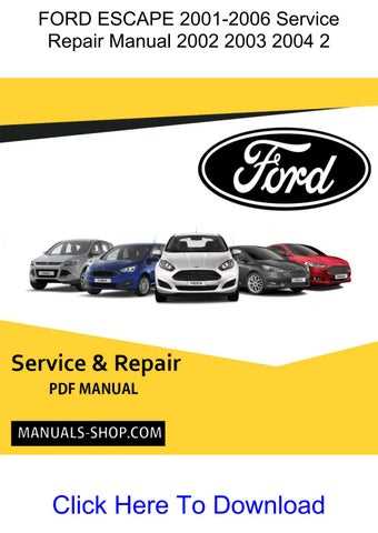 2004 ford escape repair manual