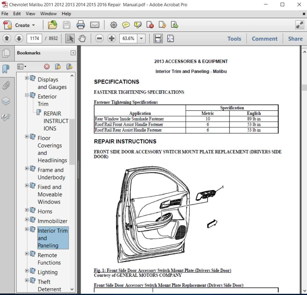 2001 chevy malibu repair manual