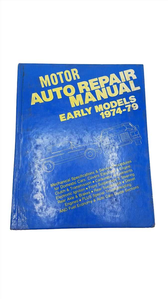 motor automotive repair manuals