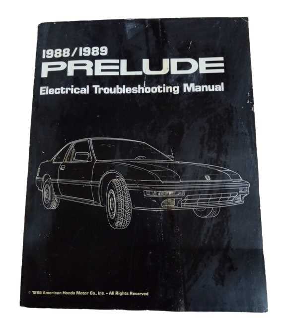 1988 honda prelude repair manual