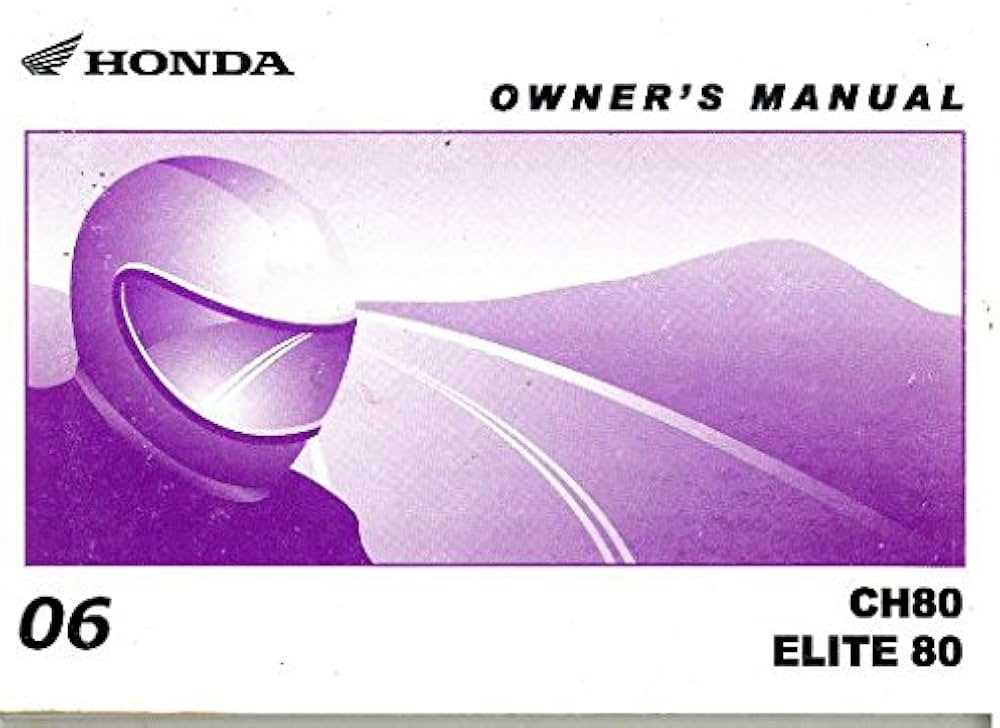 honda elite 80 repair manual