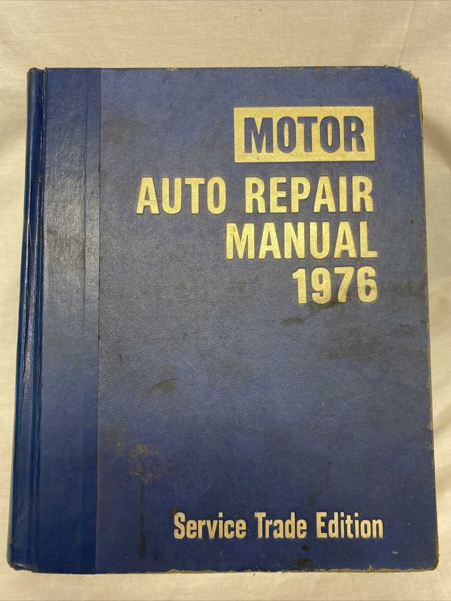 motor auto repair manual 1976