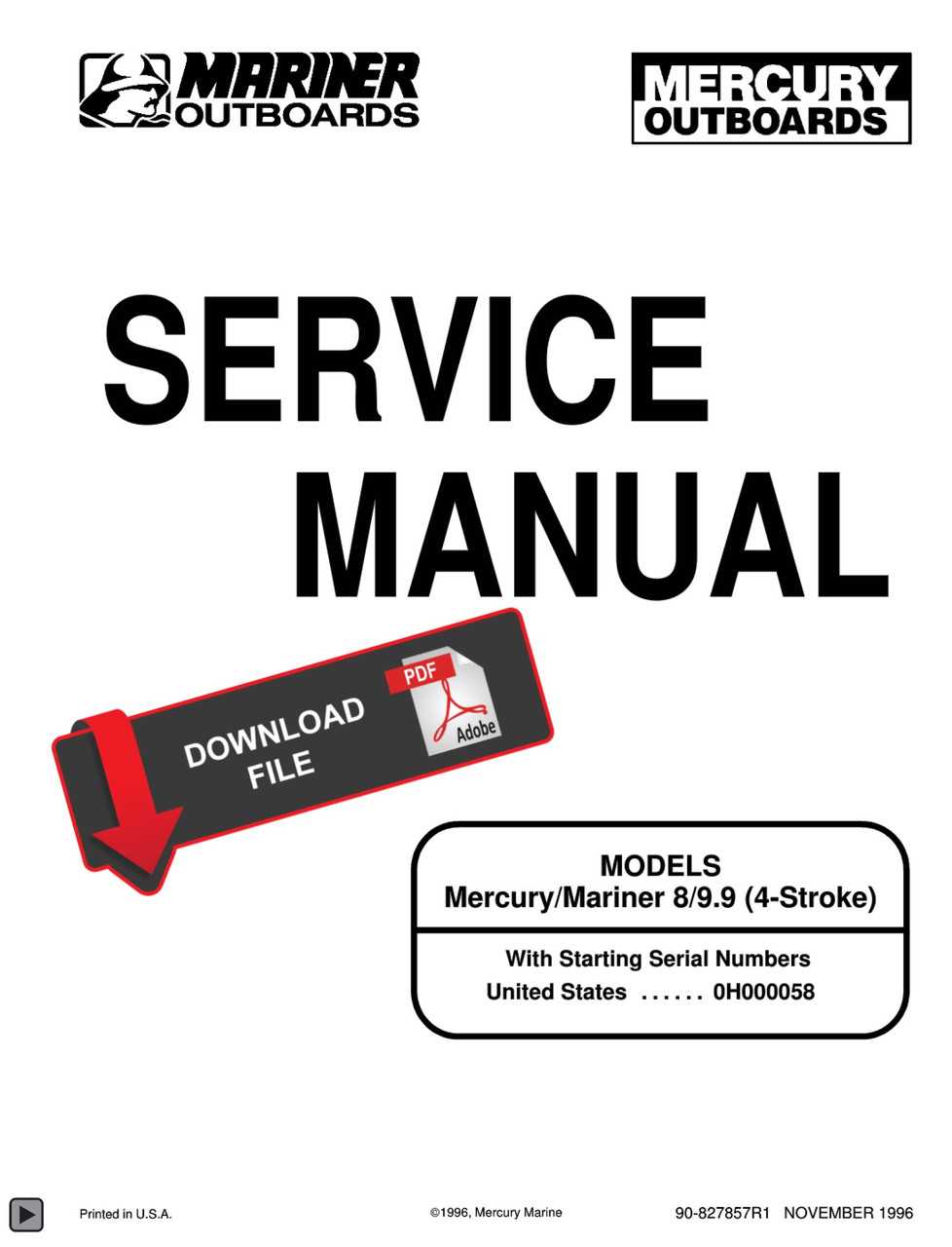 chrysler outboard motor repair manual