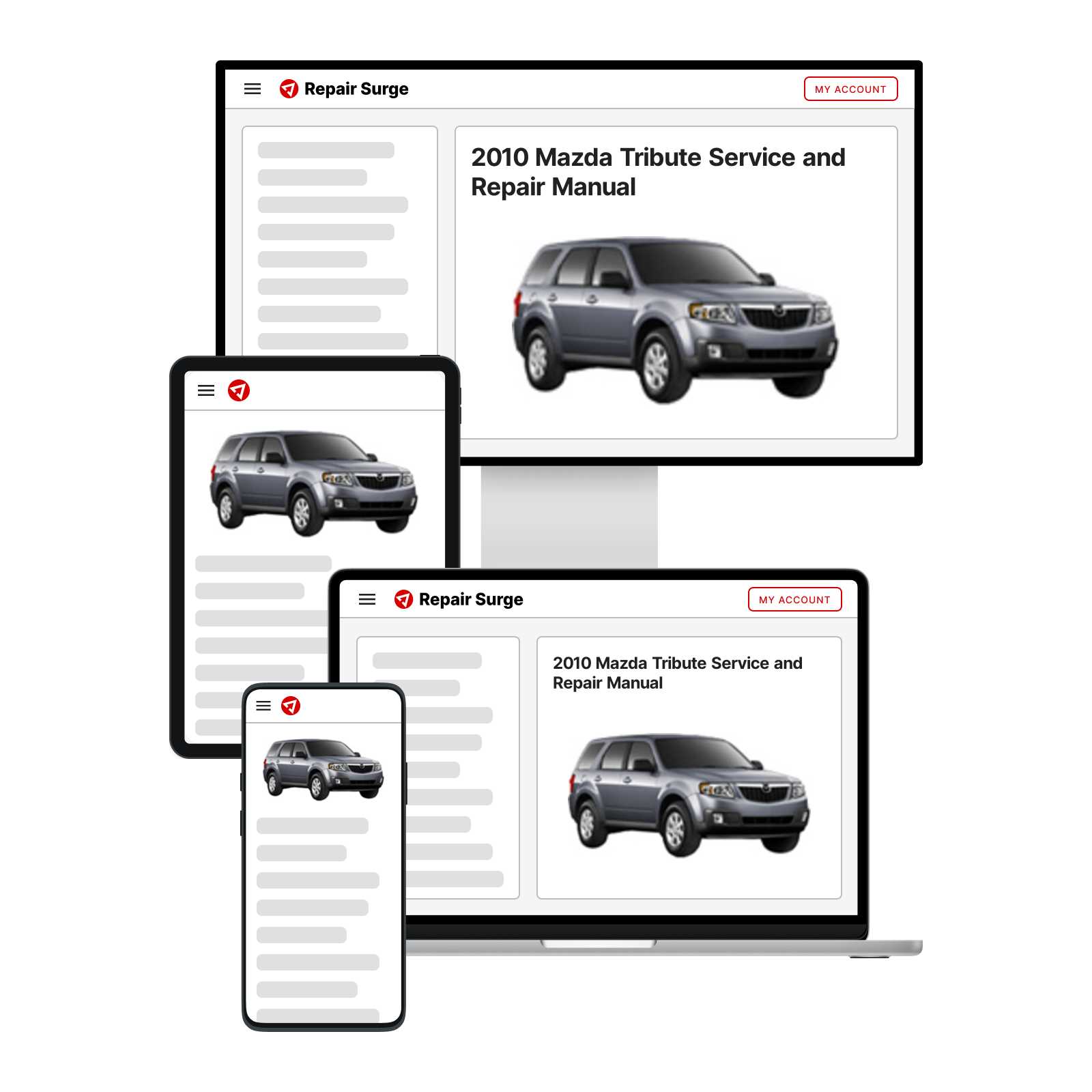 2005 mazda tribute repair manual