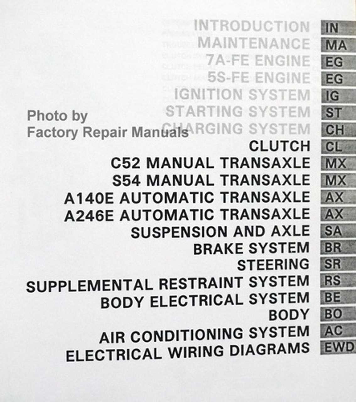 2002 toyota celica gt repair manual