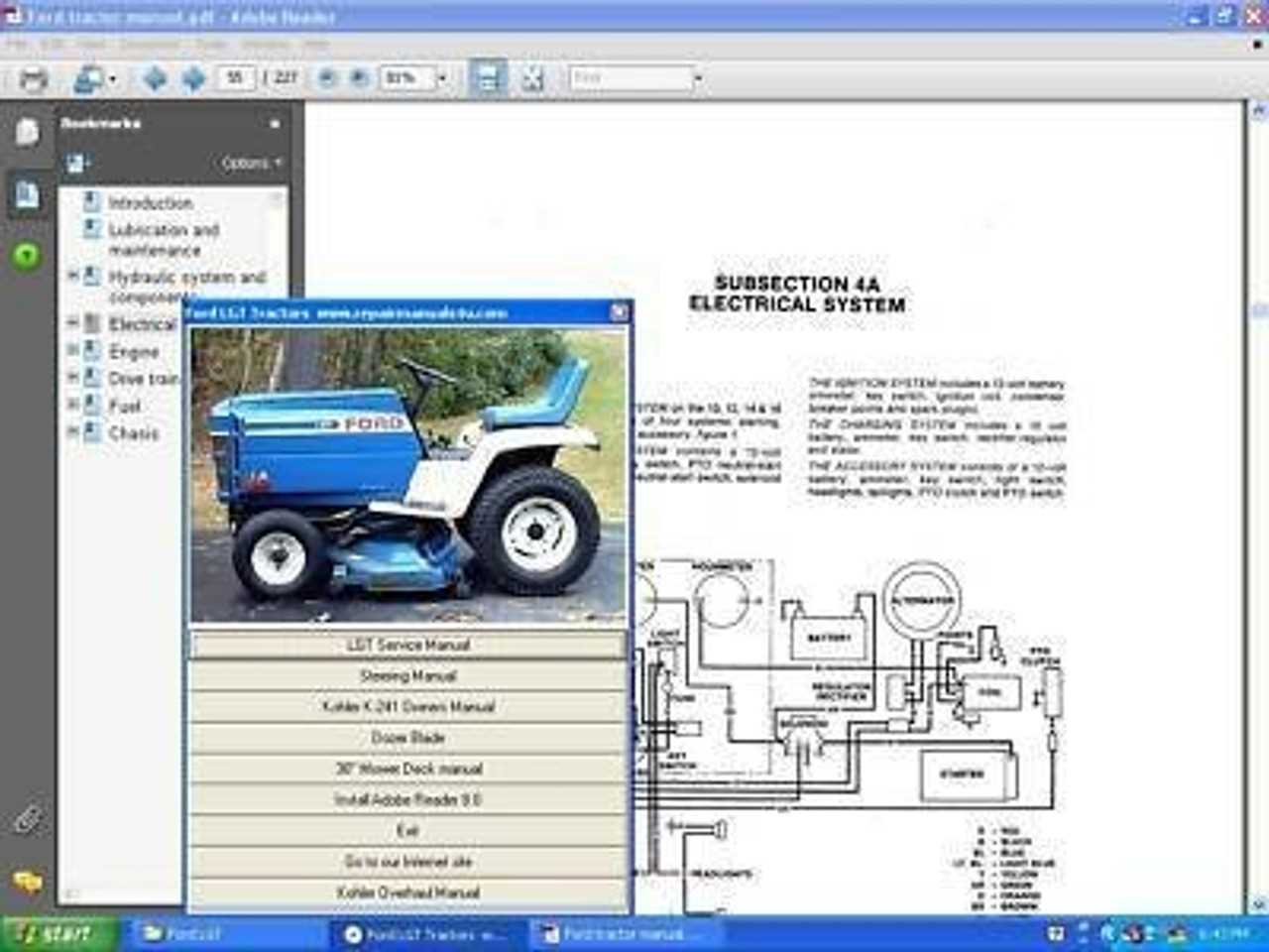 lawn tractor repair manuals