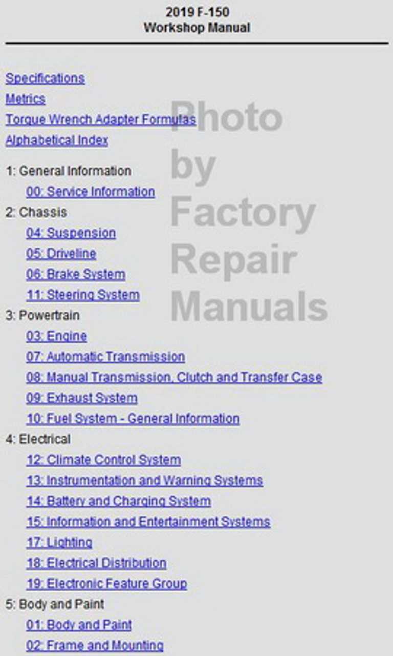 2007 ford f150 repair manual