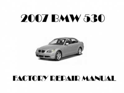 2007 bmw 530xi repair manual