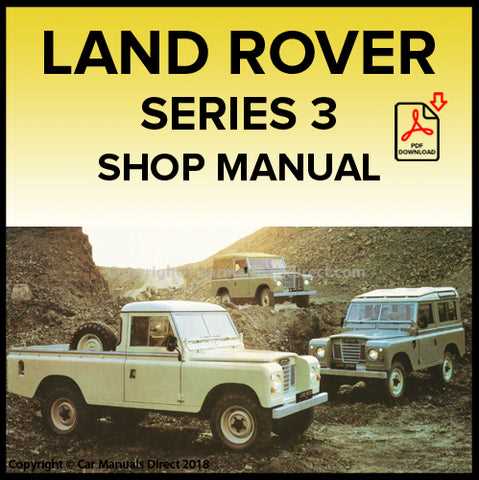 land rover series 3 repair manual