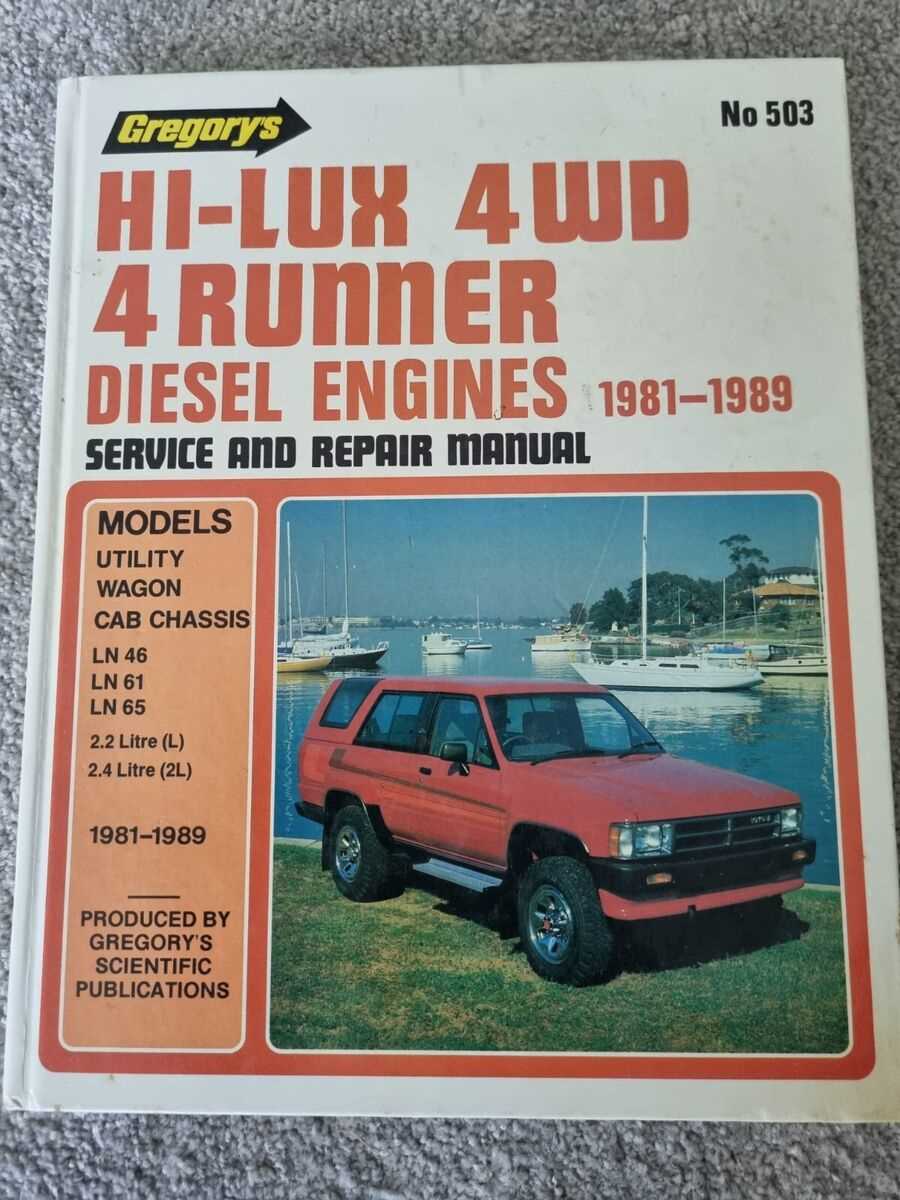 1994 toyota 4runner repair manual