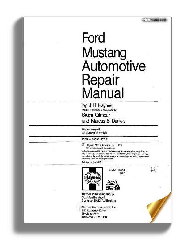 2008 ford mustang repair manual