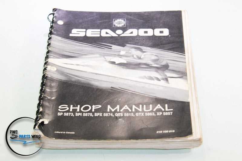 sea doo repair manuals