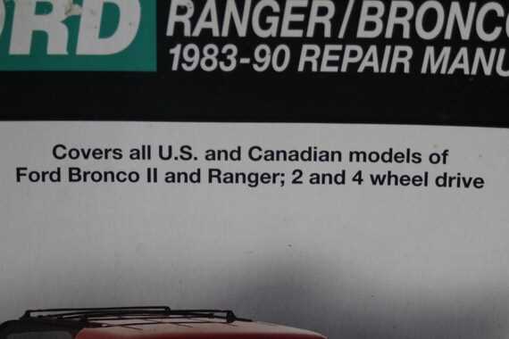 89 ford ranger repair manual