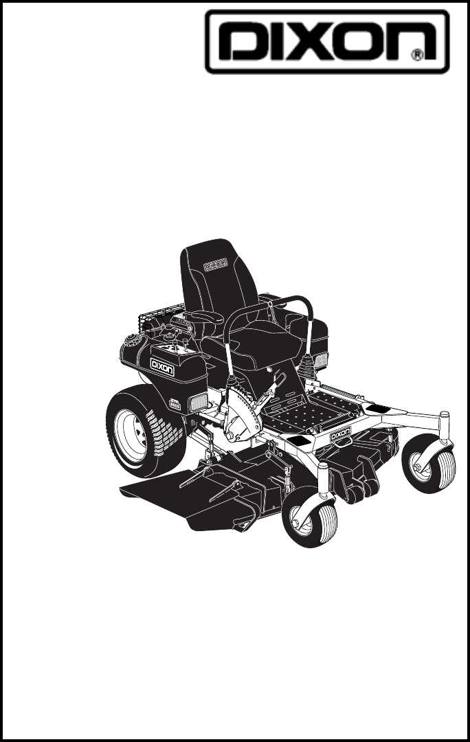 dixon mower repair manual