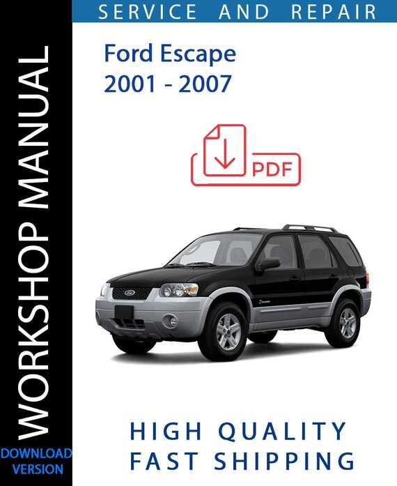 ford escape hybrid repair manual