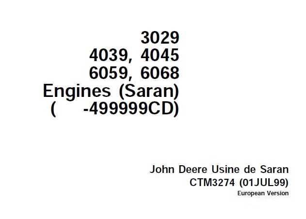 john deere 6068 engine repair manual