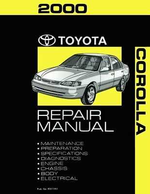 toyota corolla service and repair manual