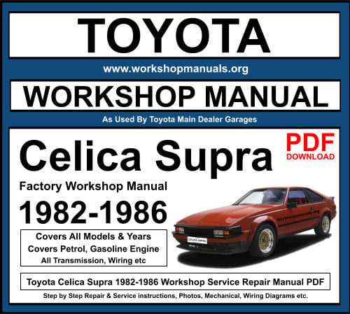 1993 toyota supra repair manual