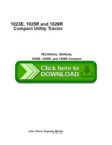 john deere 1023e repair manual