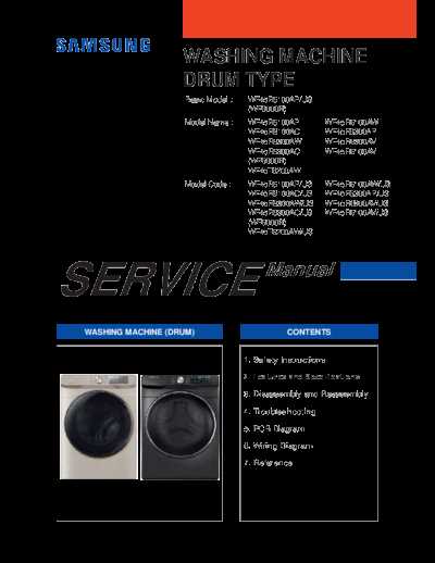 samsung front load washer repair manual