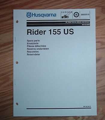 husqvarna rider 155 repair manual