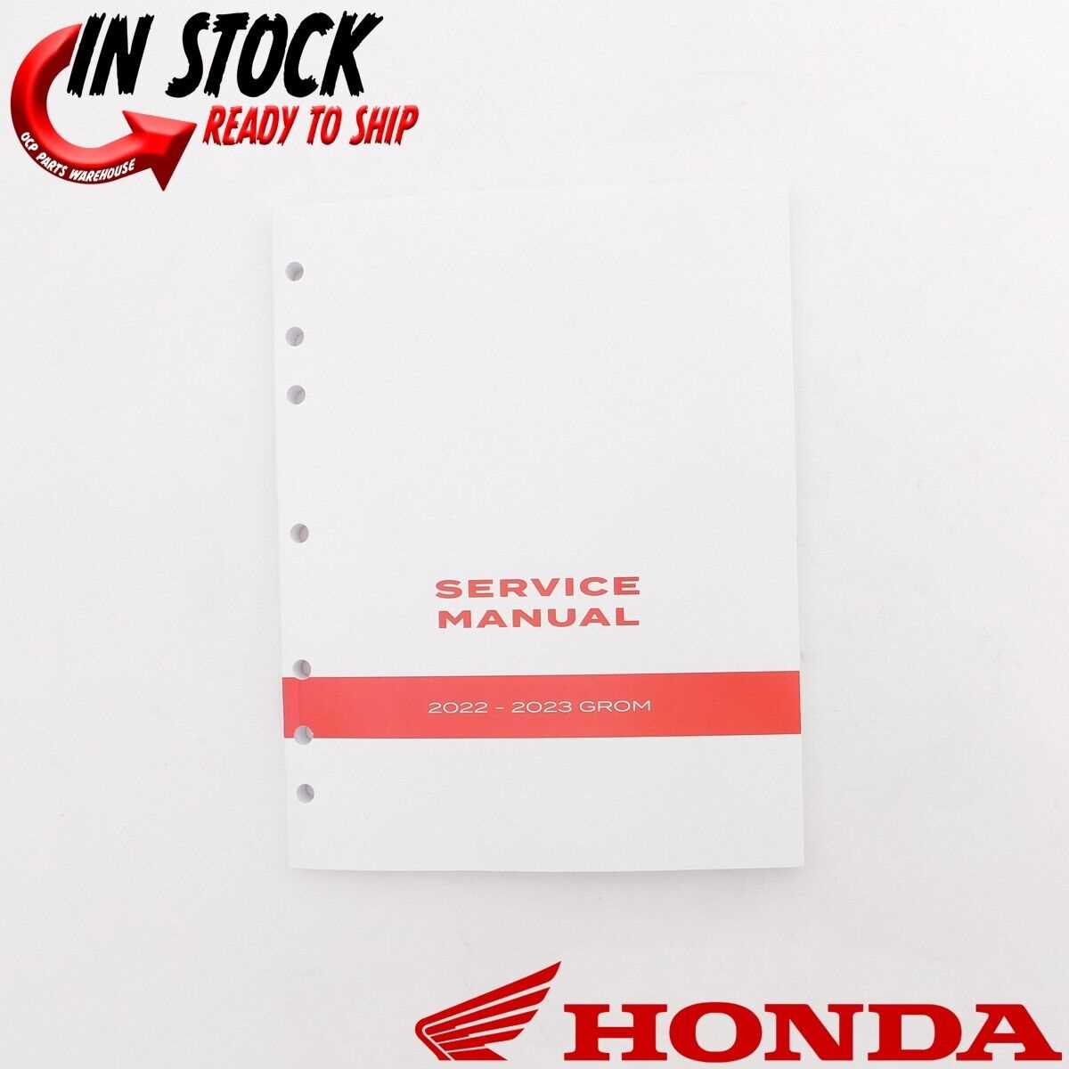 honda grom repair manual