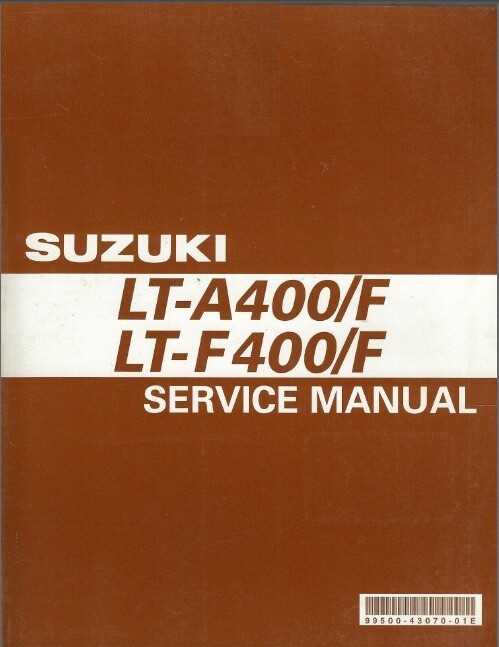 suzuki ltf400 repair manual