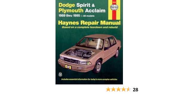 plymouth acclaim repair manual