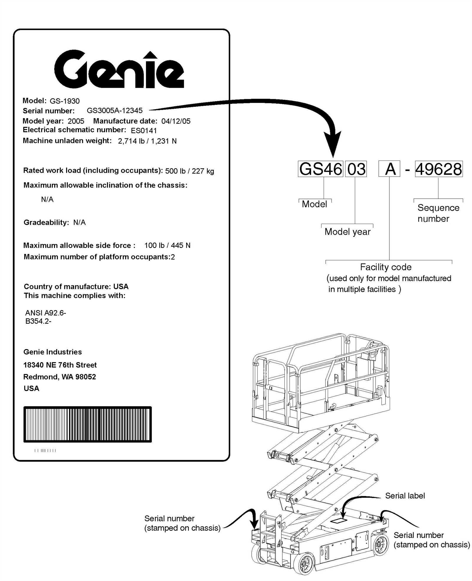 genie lift repair manual