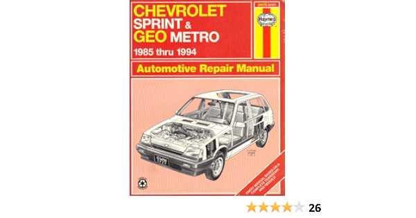 geo metro repair manual