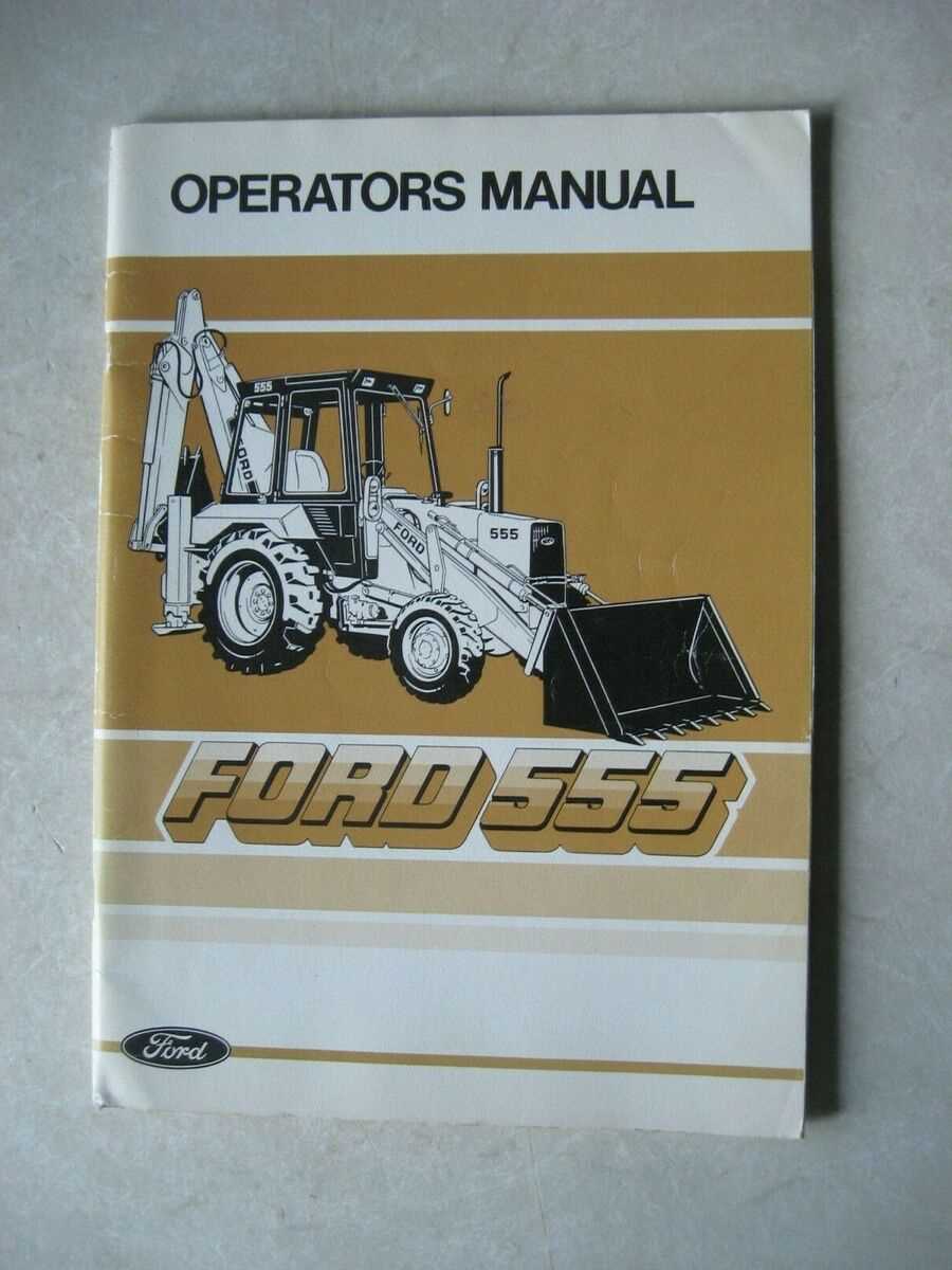 ford 555 backhoe repair manual