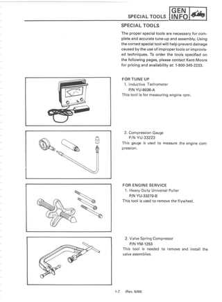 yamaha golf cart engine repair manual