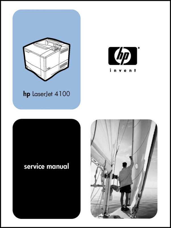 hp laserjet repair manual