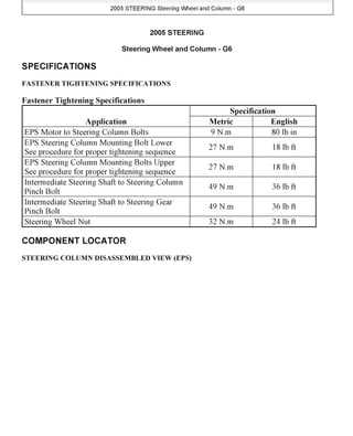 free pontiac g6 repair manual