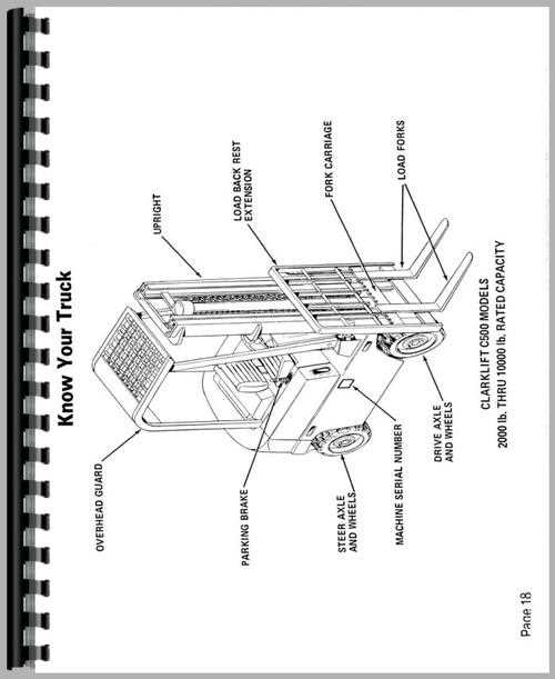 clark c500 forklift repair manual