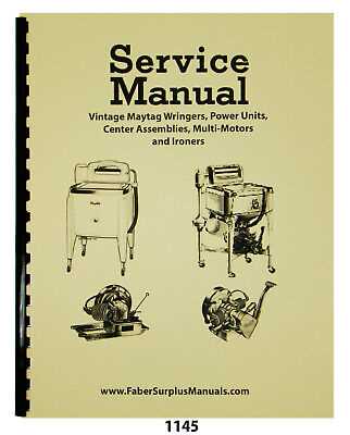 repair manual for maytag washer