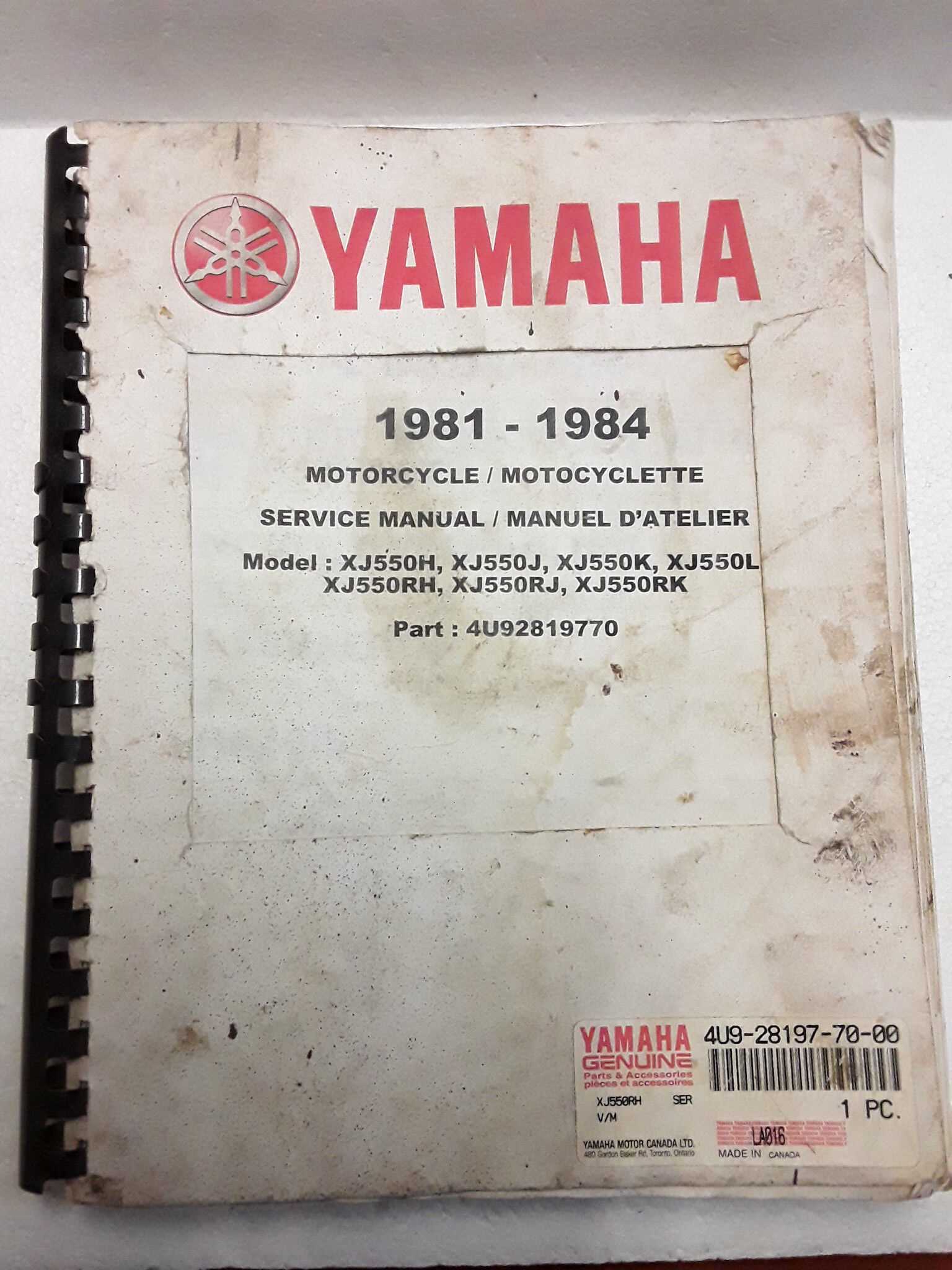 1980 yamaha xs1100 repair manual