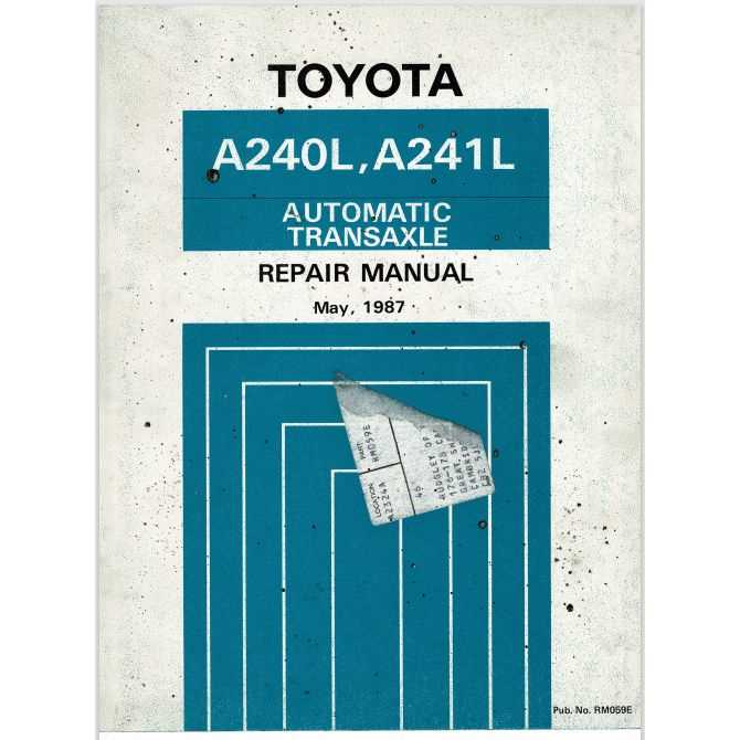 toyota 4af engine repair manual