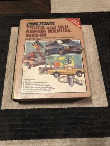 chiltons truck and van repair manual