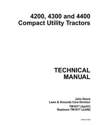 john deere 4400 tractor repair manual