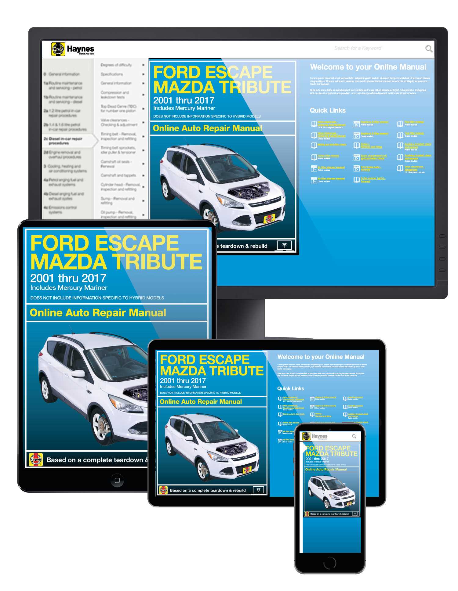 2012 ford escape repair manual