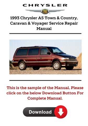 chrysler town and country repair manual