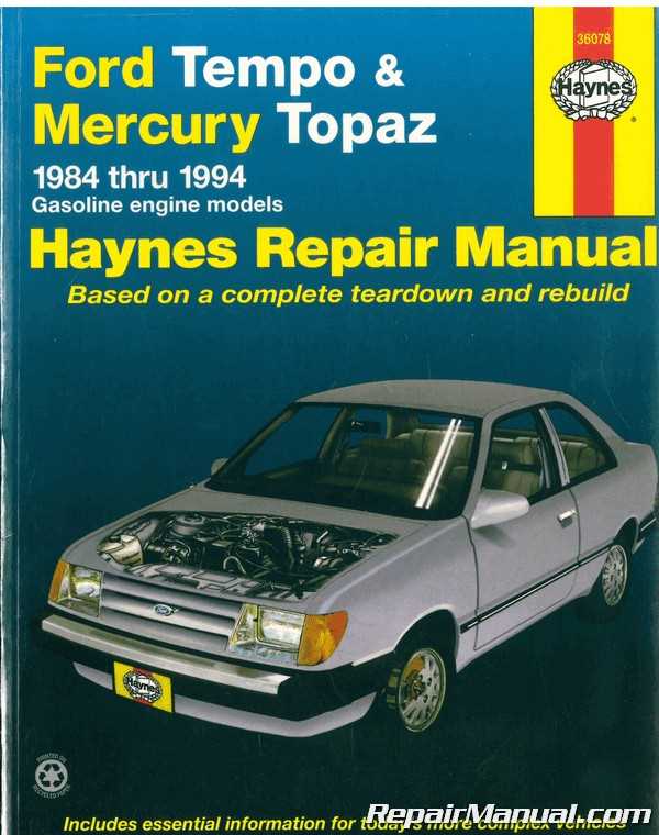 chilton ford taurus repair manual