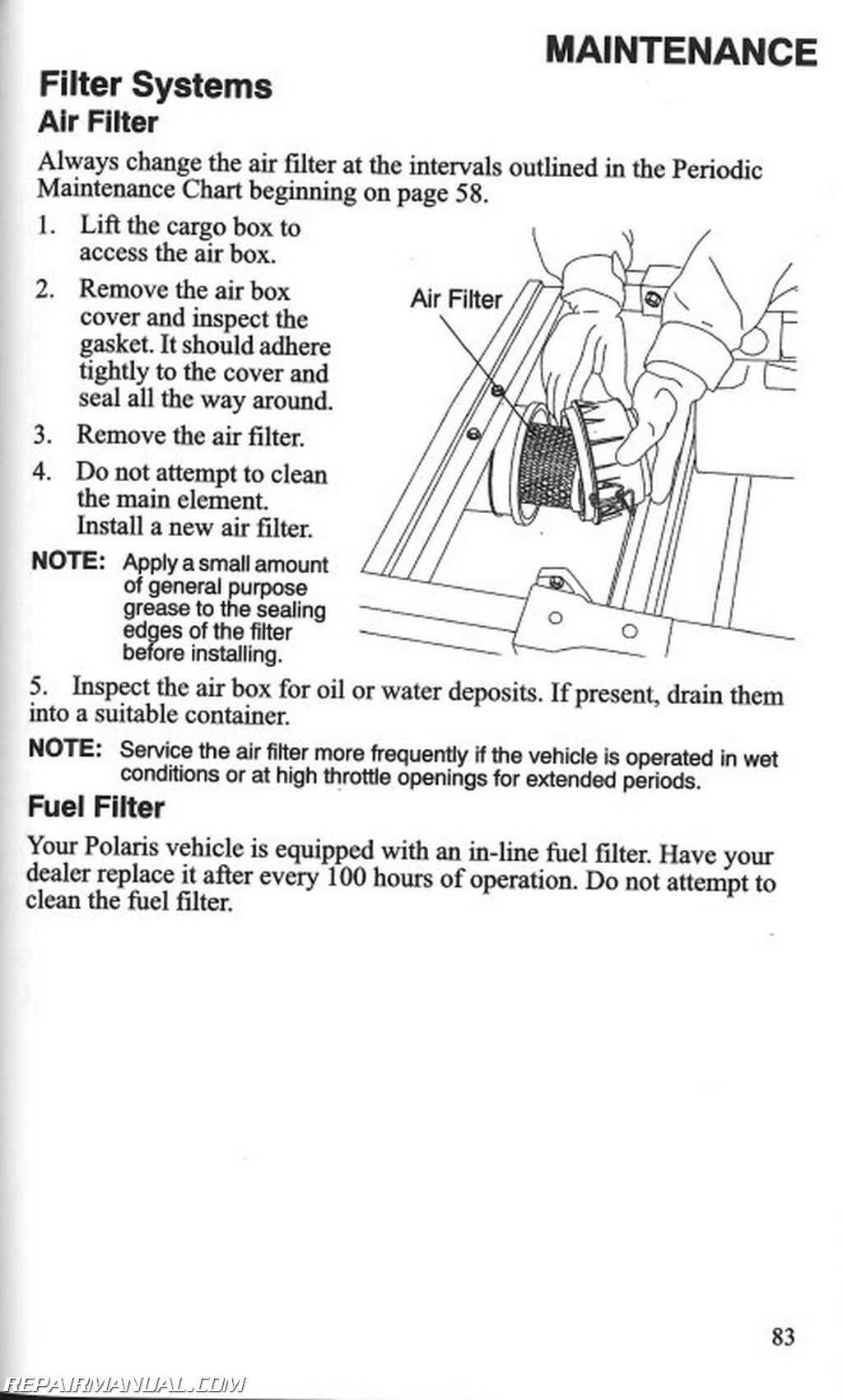 2007 polaris ranger repair manual