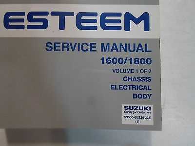 2001 suzuki esteem repair manual